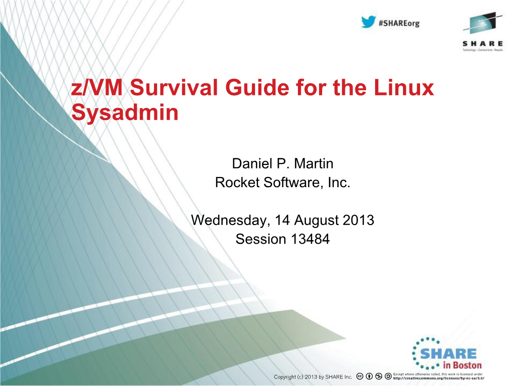 Z/VM Survival Guide for the Linux Sysadmin