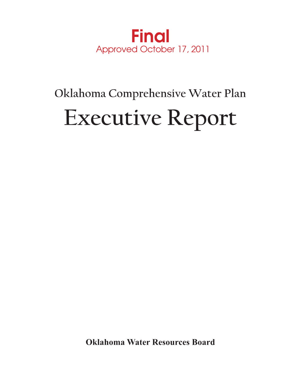 Executive Report