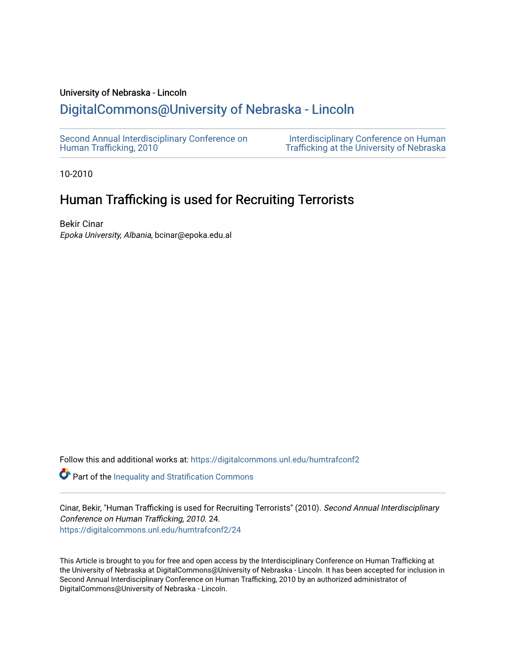 Human Trafficking Is Used for Recruiting Terrorists