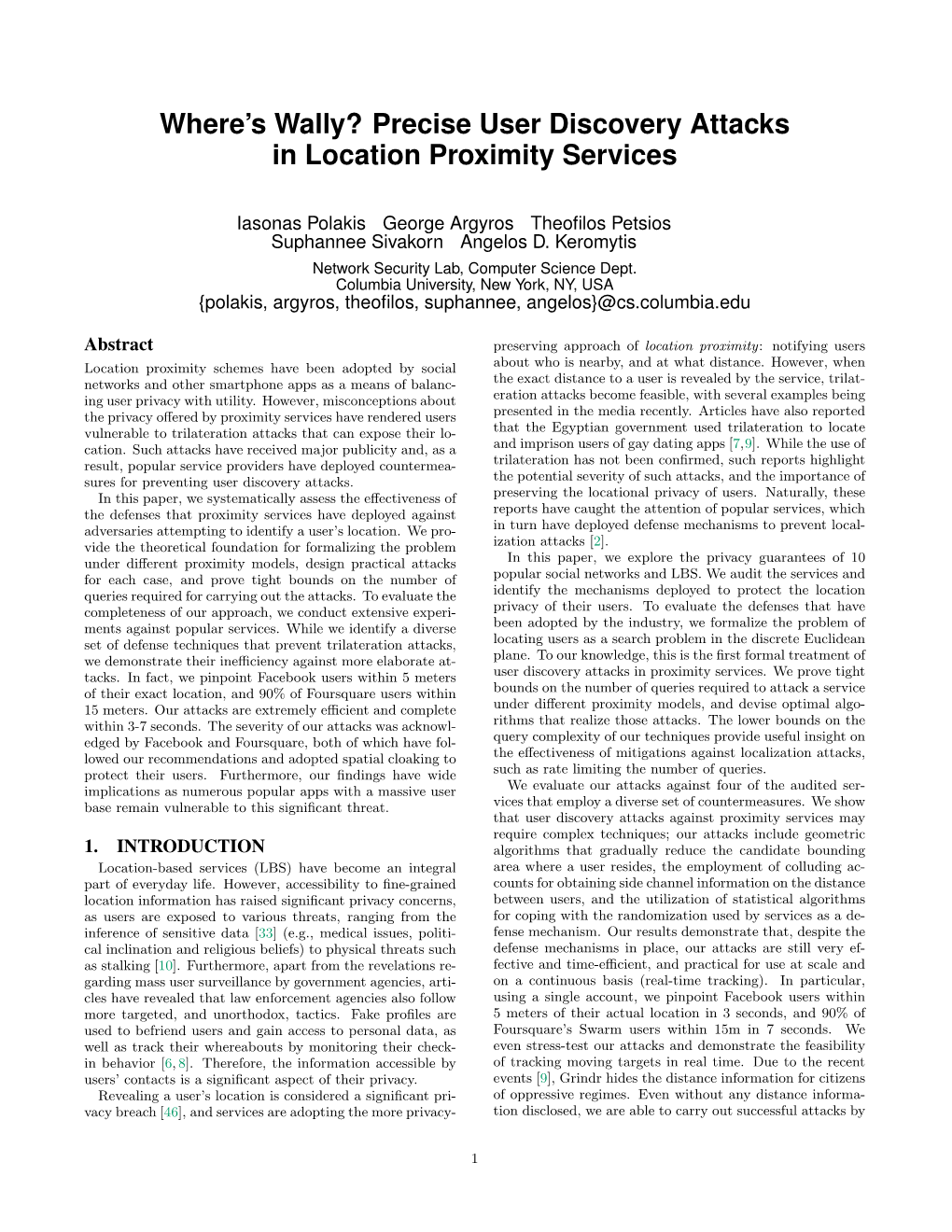 Precise User Discovery Attacks in Location Proximity Services