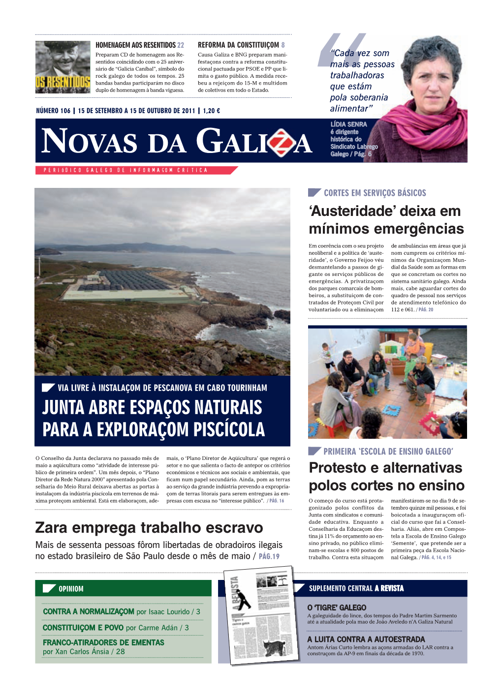 Novas Da Galiza 15 De Setembro a 15 De Outubro De 2011