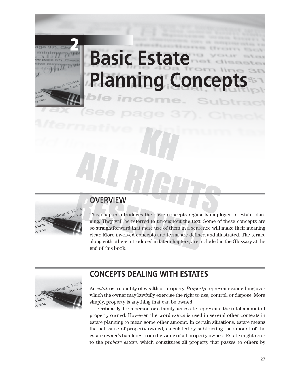 Basic Estate Planning Concepts