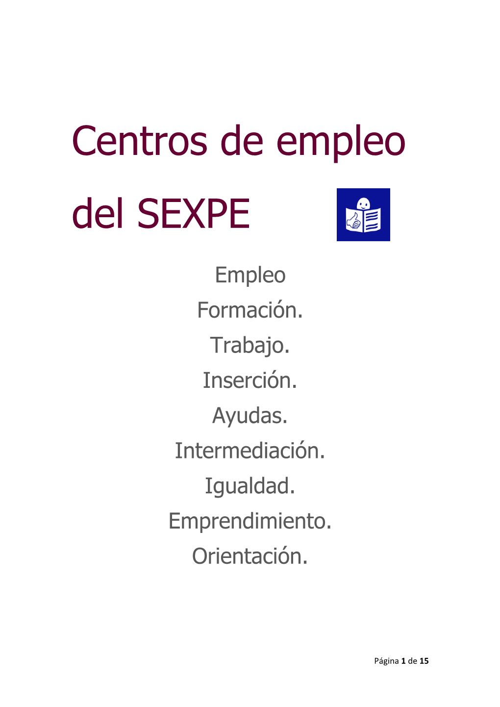 Centros De Empleo Del SEXPE