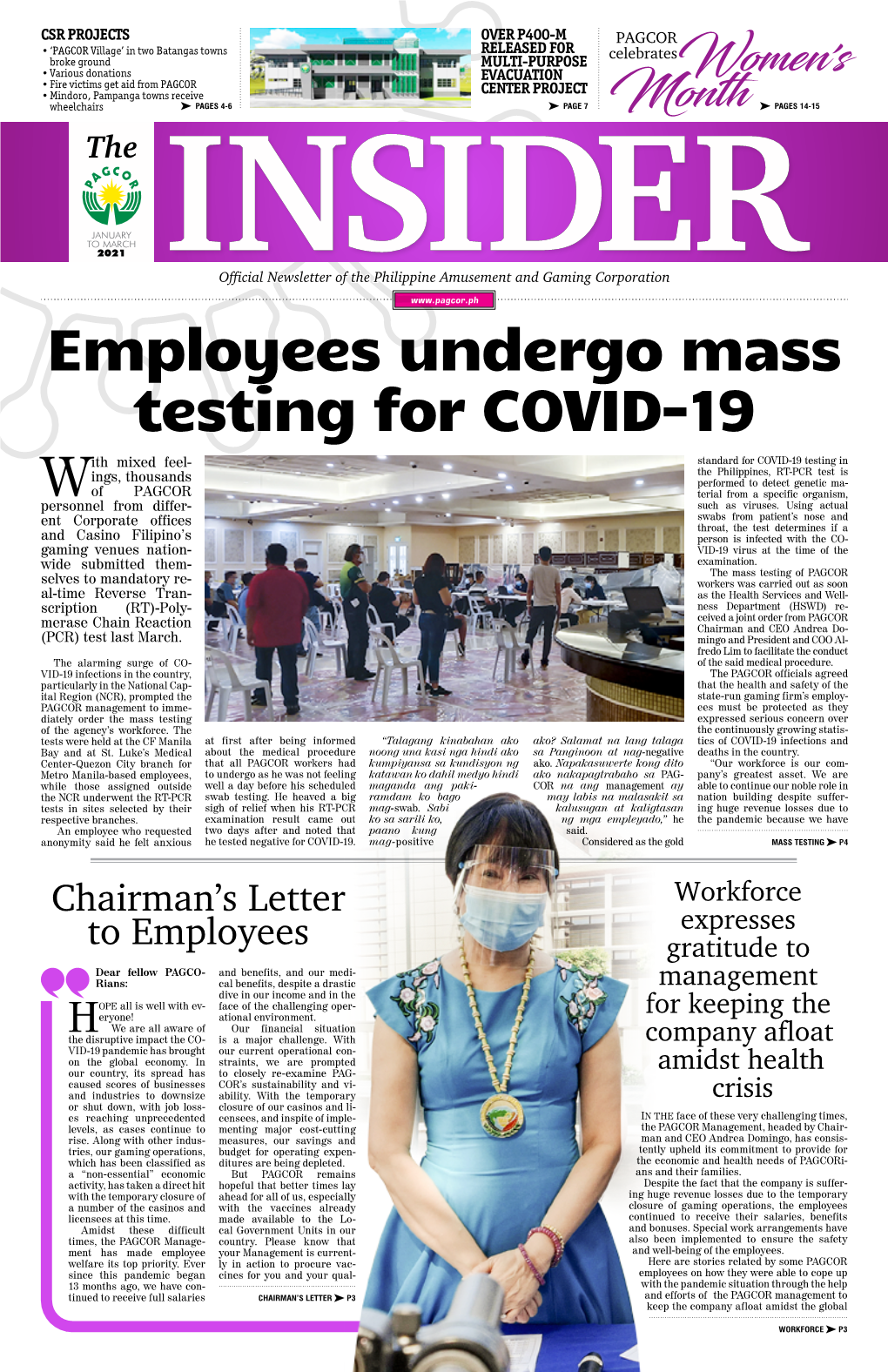 Employees Undergo Mass Testing for COVID-19