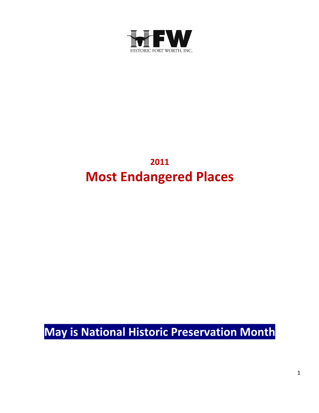 Most Endangered Places