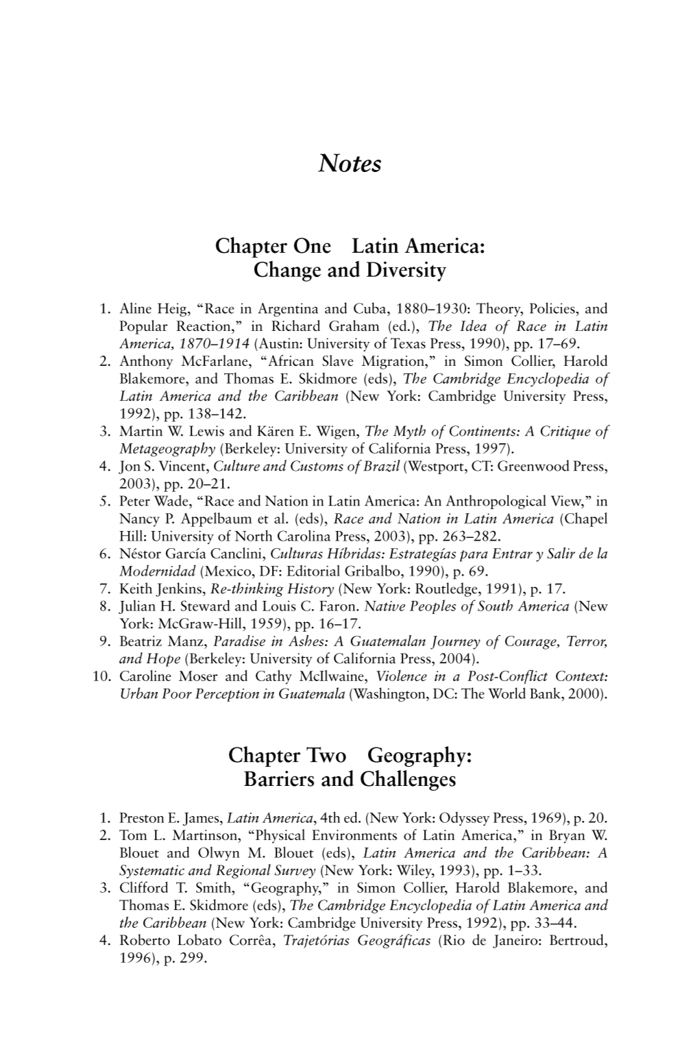 Chapter One Latin America: Change and Diversity Chapter Two