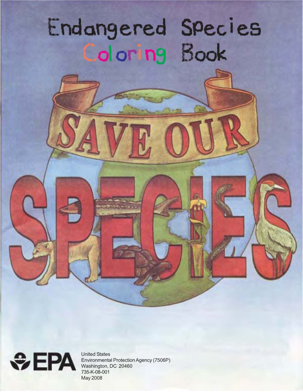 Endangered Species Coloring Book