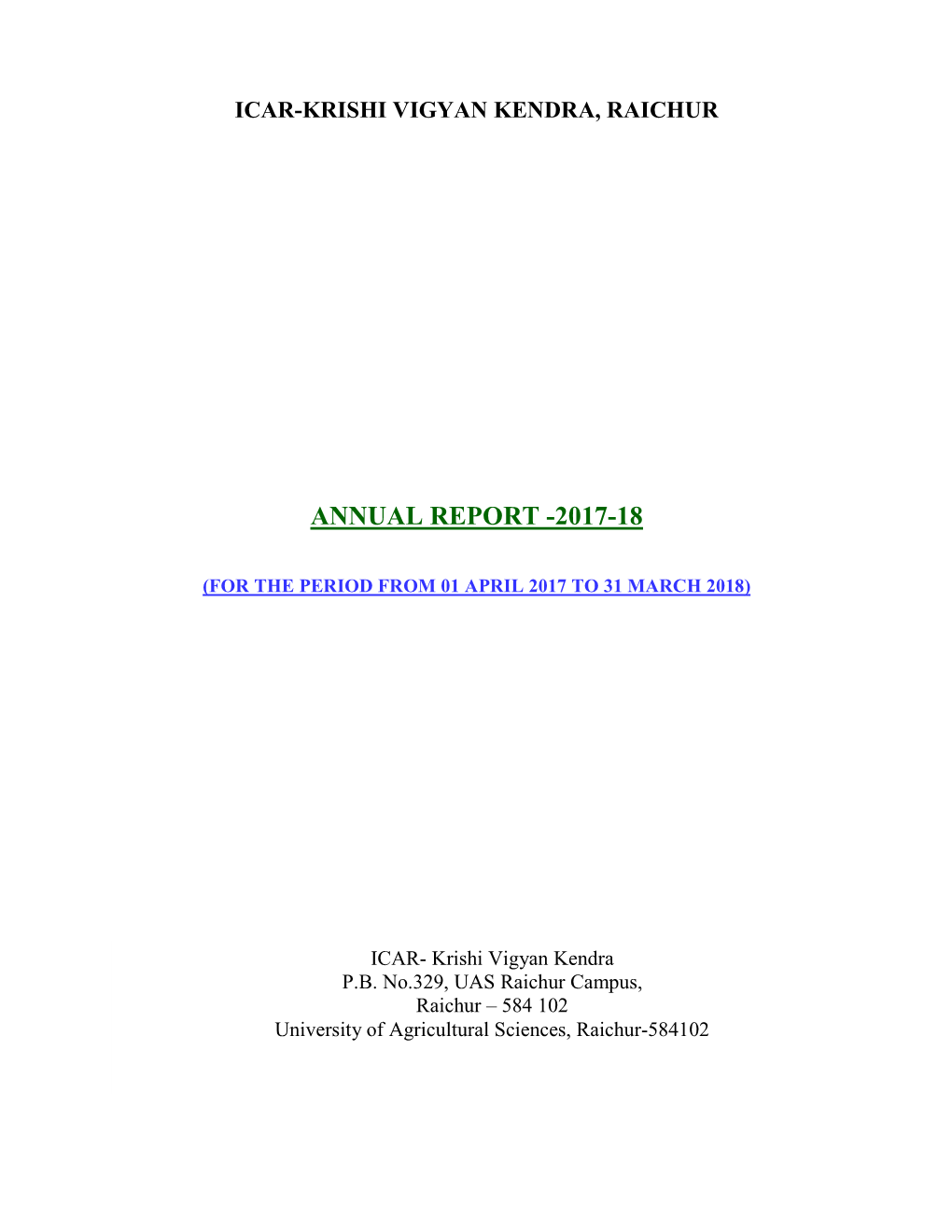 Annual Report 2017-18