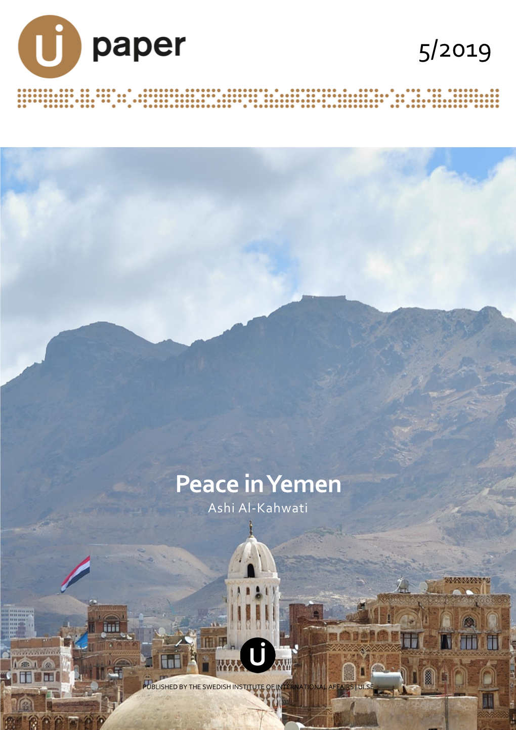 Peace in Yemen Ashi Al-Kahwati