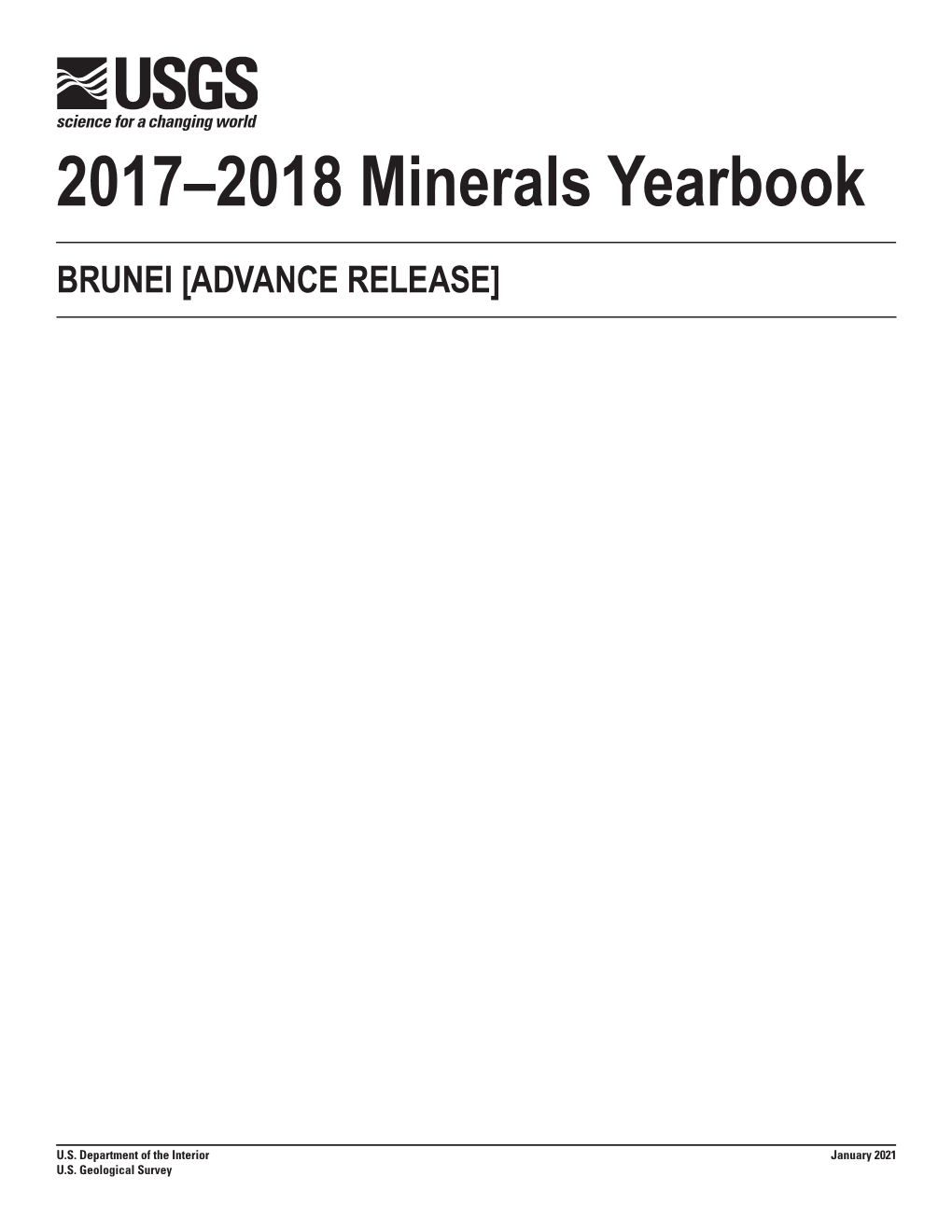 The Mineral Industry of Brunei in 2017-2018