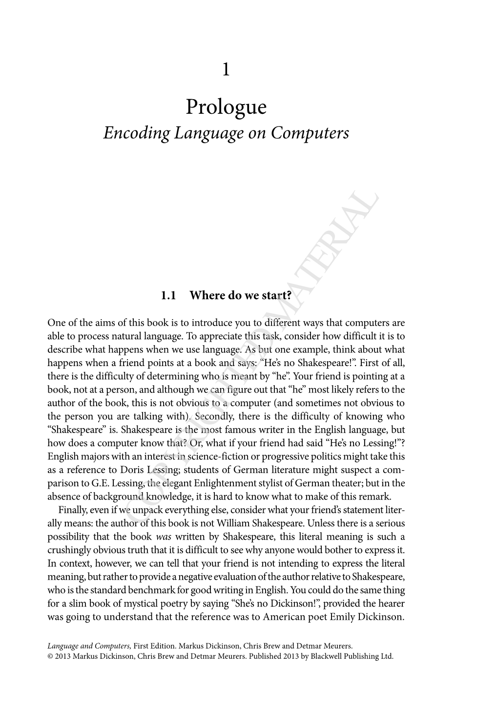 Encoding Language on Computers