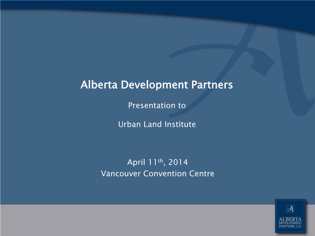 Alberta Development Partners