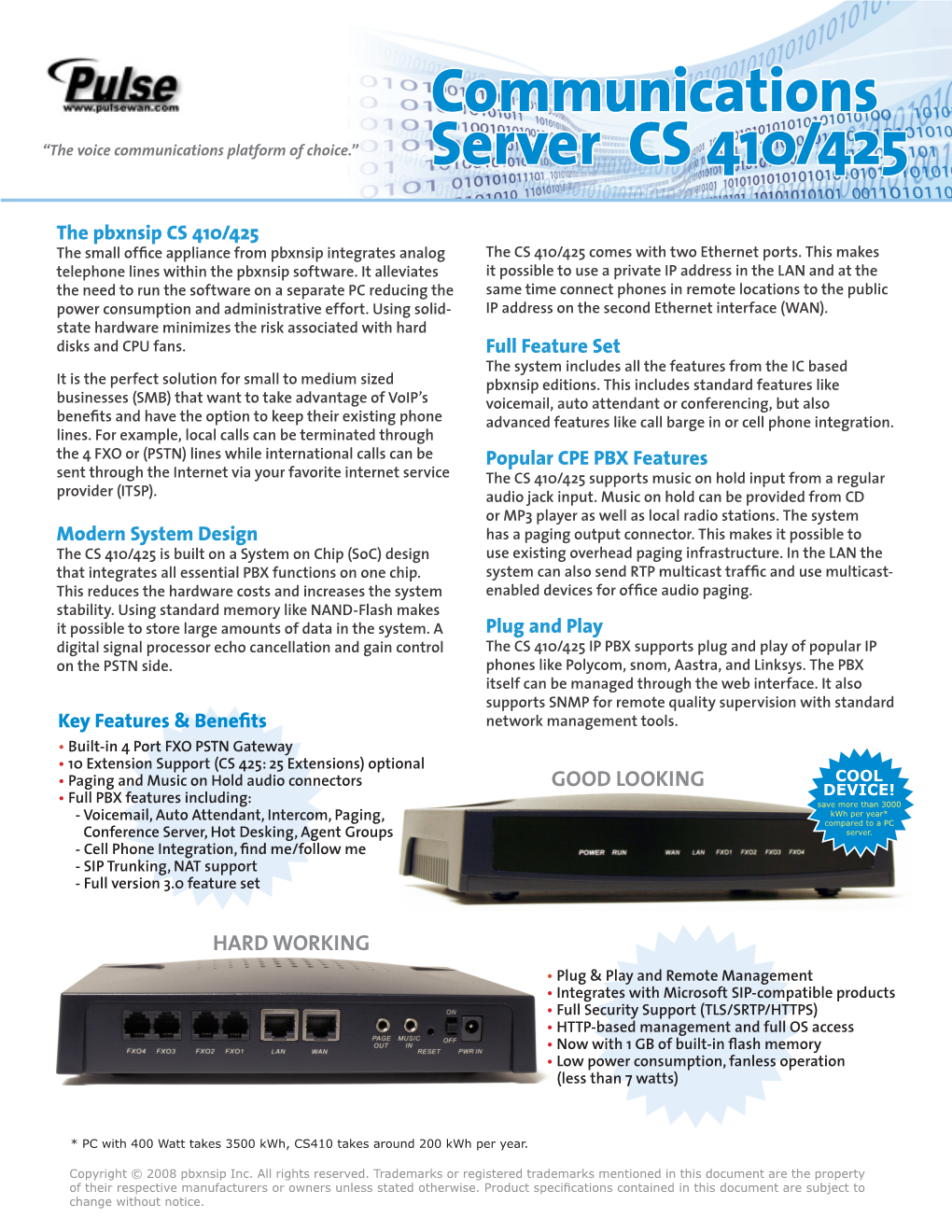 Communications Server CS 410/425