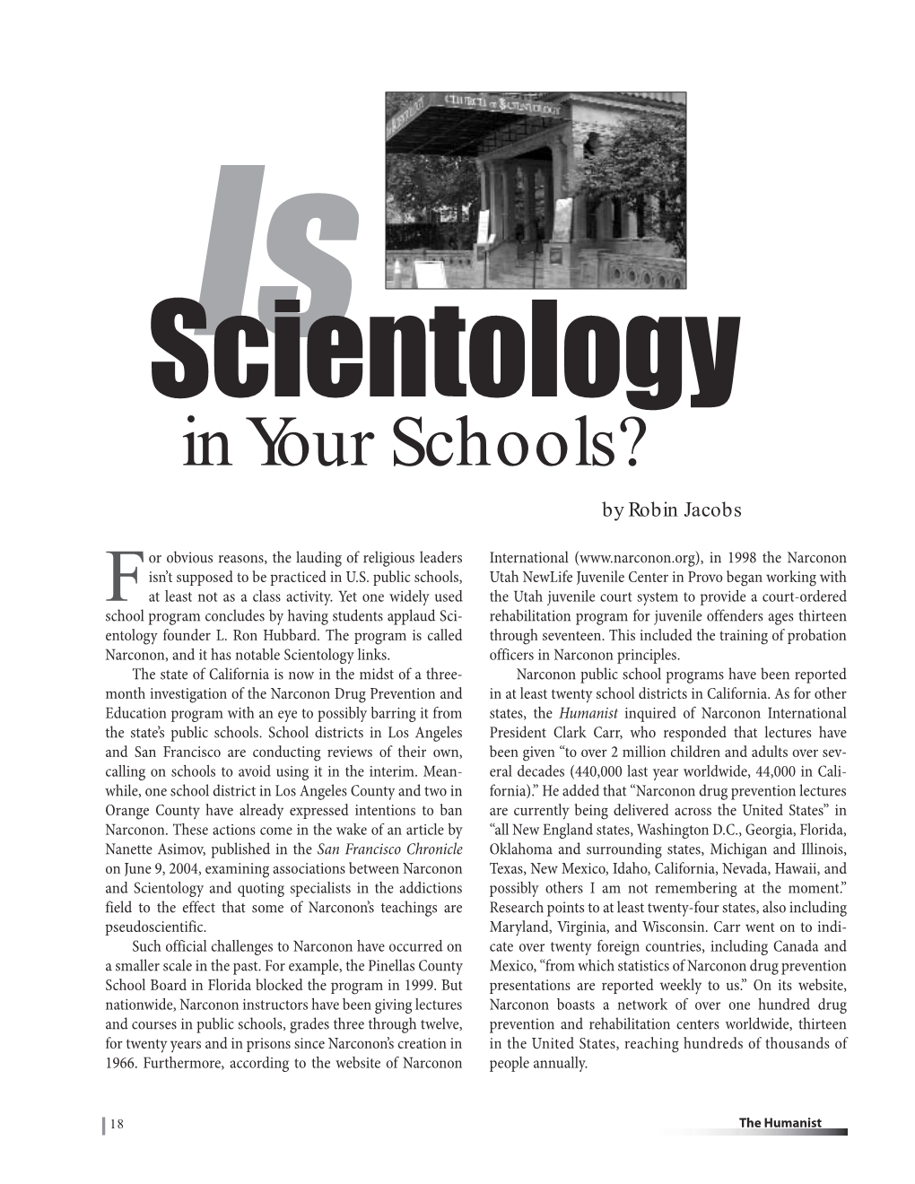 Narconon and Scientology