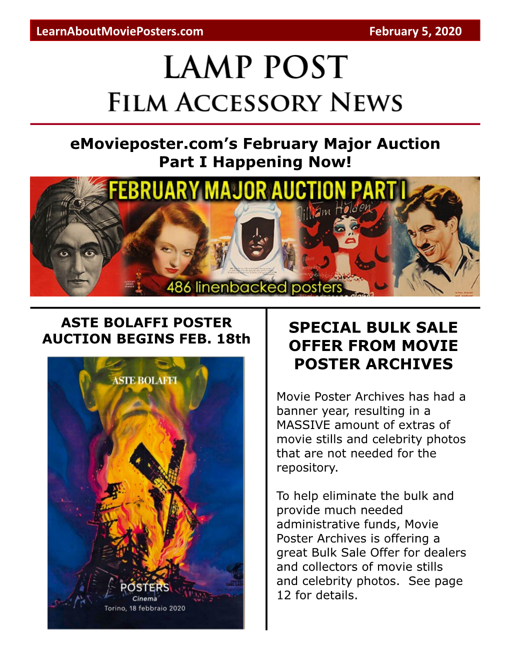 Emovieposter.Com's February Major Auction Part I Happening Now!