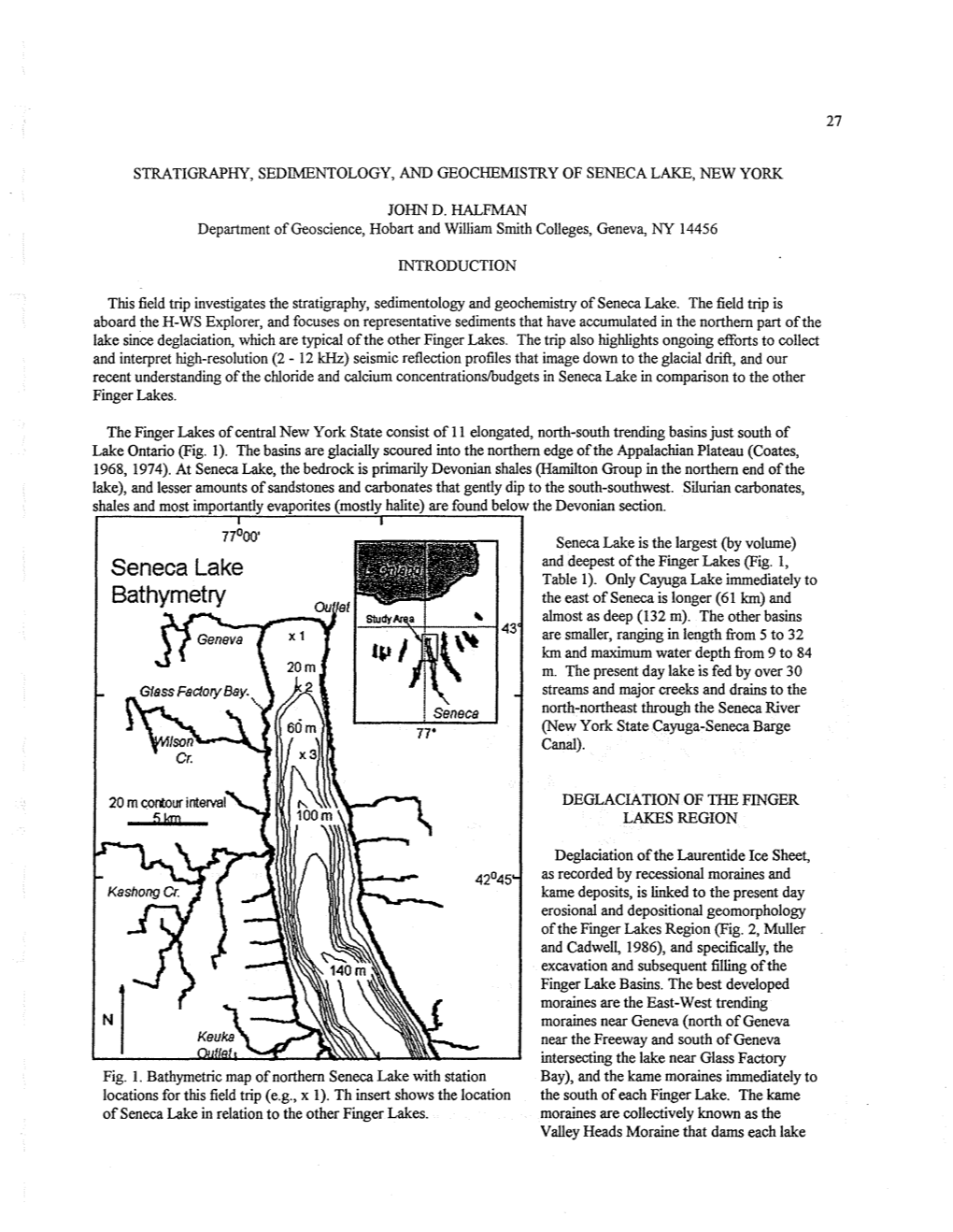 Seneca Lake Bathymetry