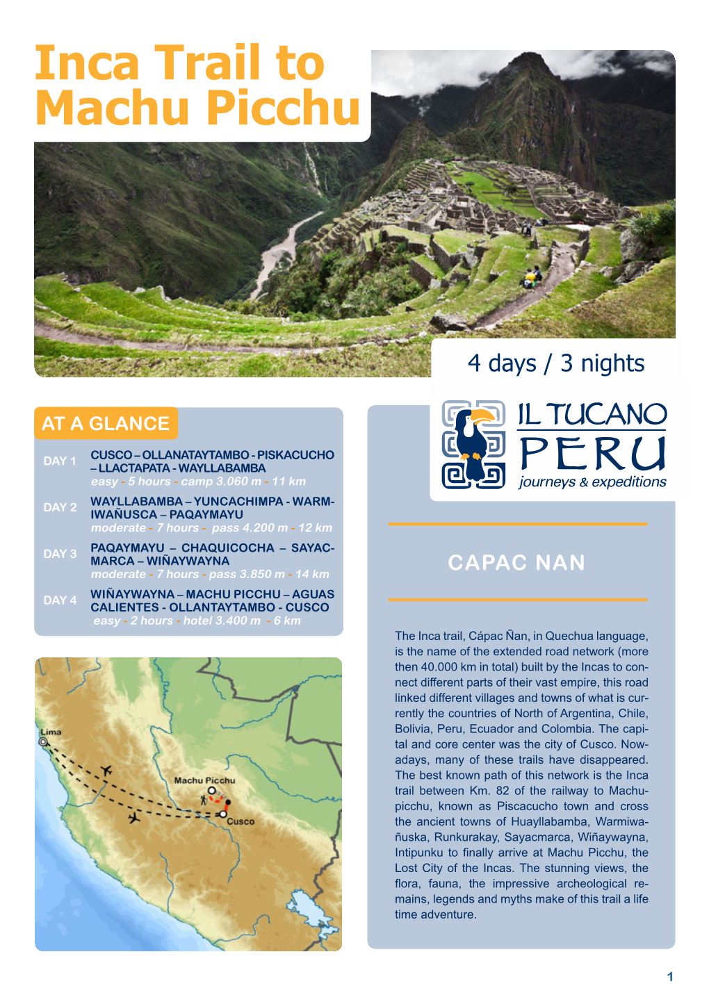 Inca Trail to Machu Picchu