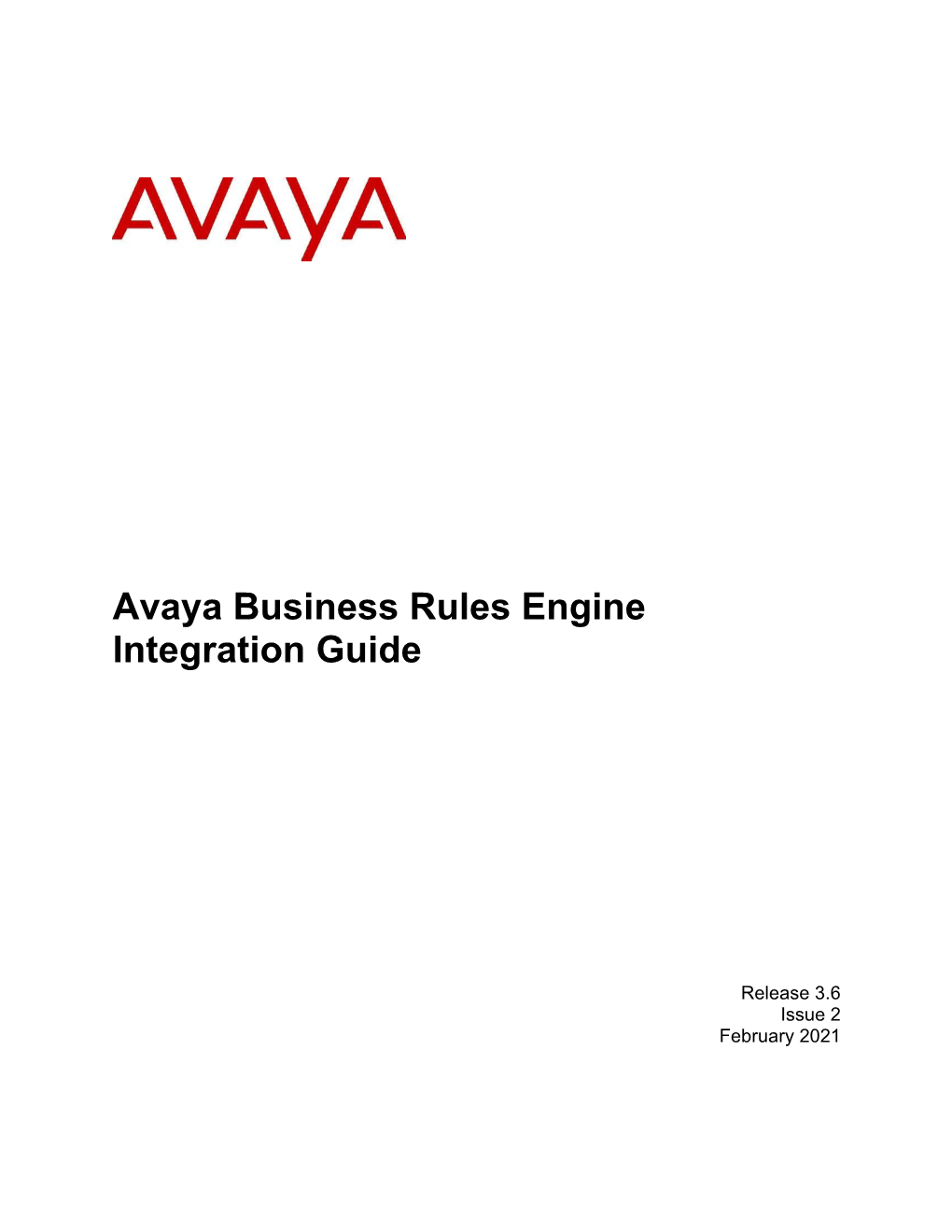 Installing Avaya Business Rules Engine