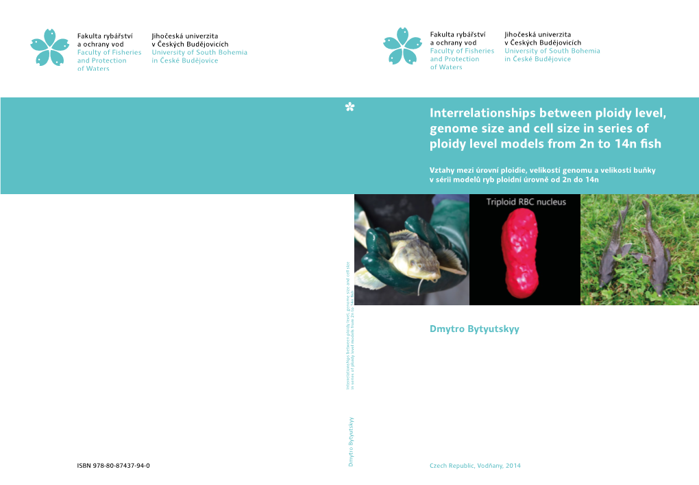 Interrelationships Between Ploidy Level, Genome Size and Cell Size in Series of Ploidy Level Models from 2N to 14N Fish