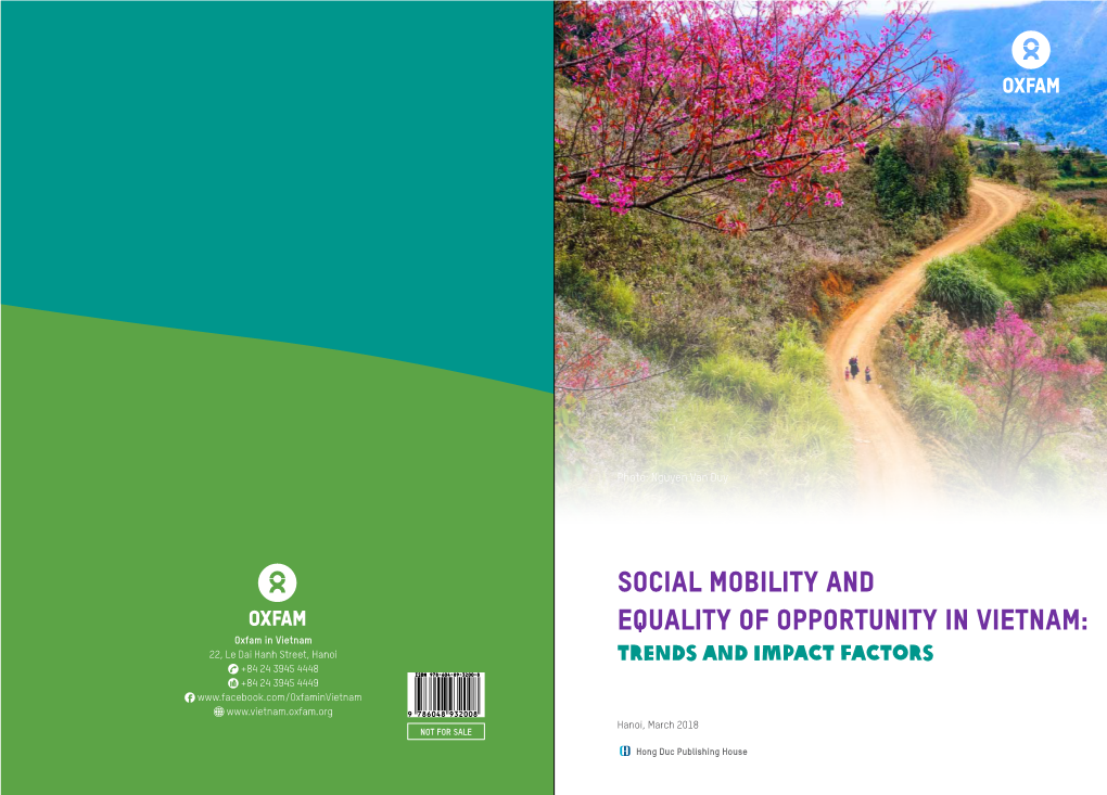 Social Mobility and Equality of Opportunity in Vietnam