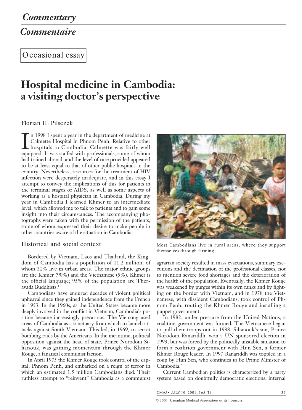 Hospital Medicine in Cambodia: a Visiting Doctor’S Perspective