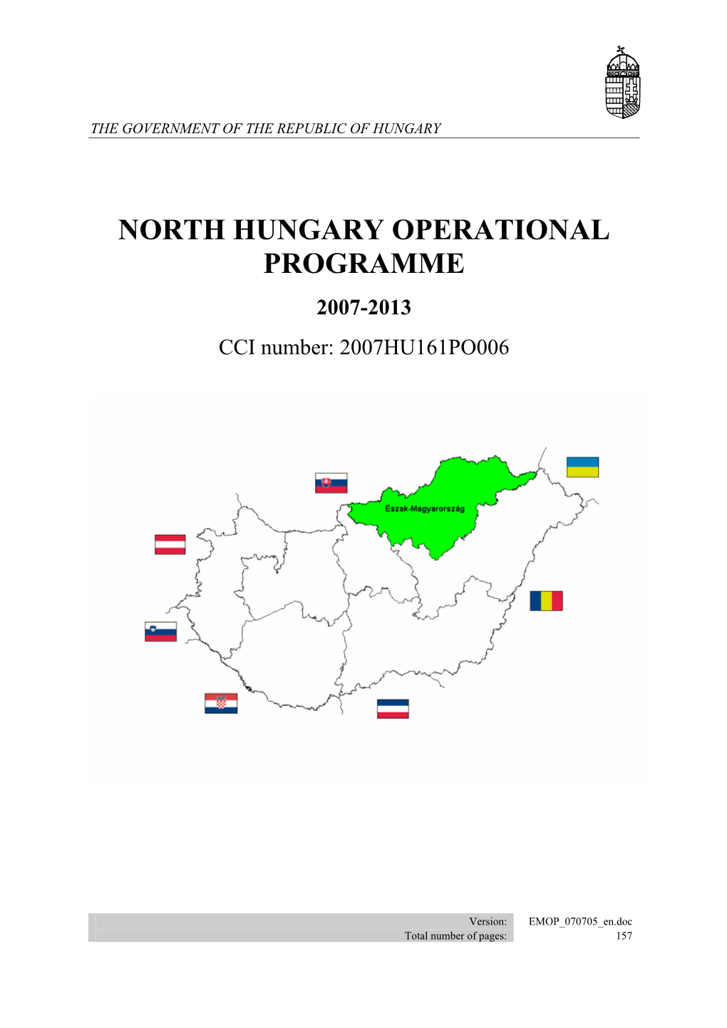 North Hungary Operational Programme 2007-2013