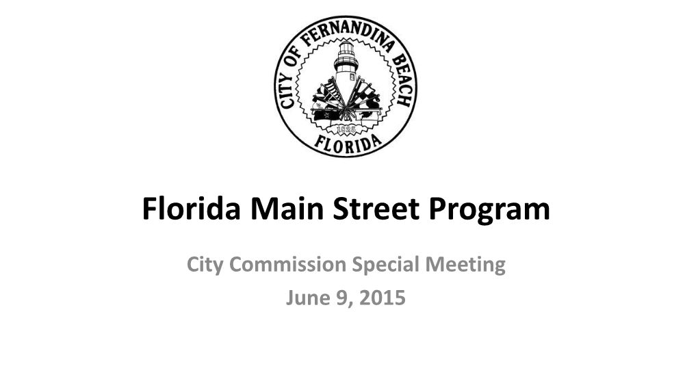 Florida Main Street Program