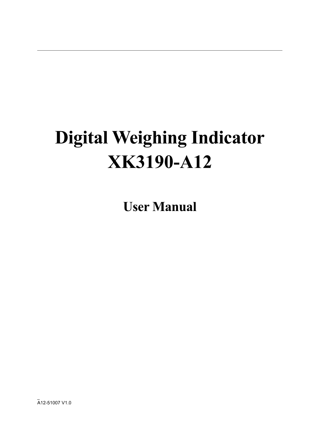 Digital Weighing Indicator