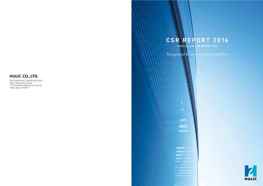 Integrated Report on Sustainability
