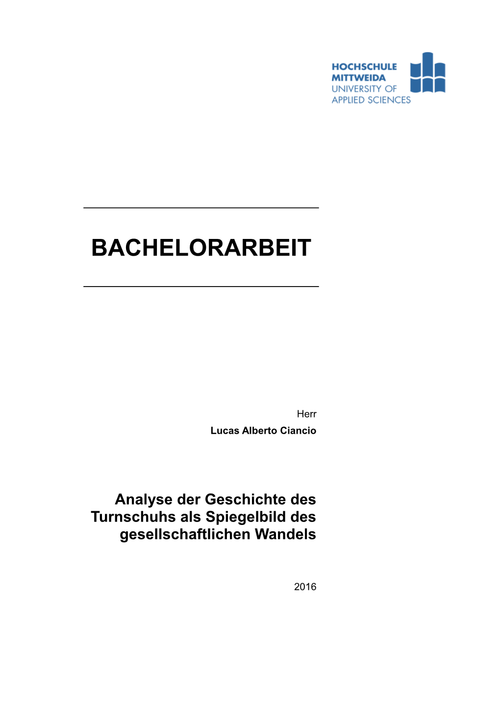 Bachelorarbeit