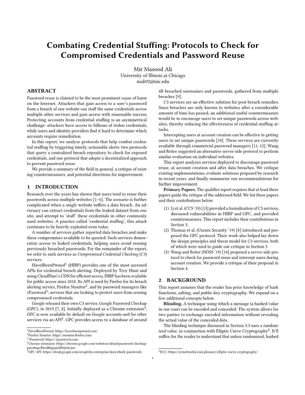 Combating Credential Stuffing: Protocols to Check for Compromised Credentials and Password Reuse