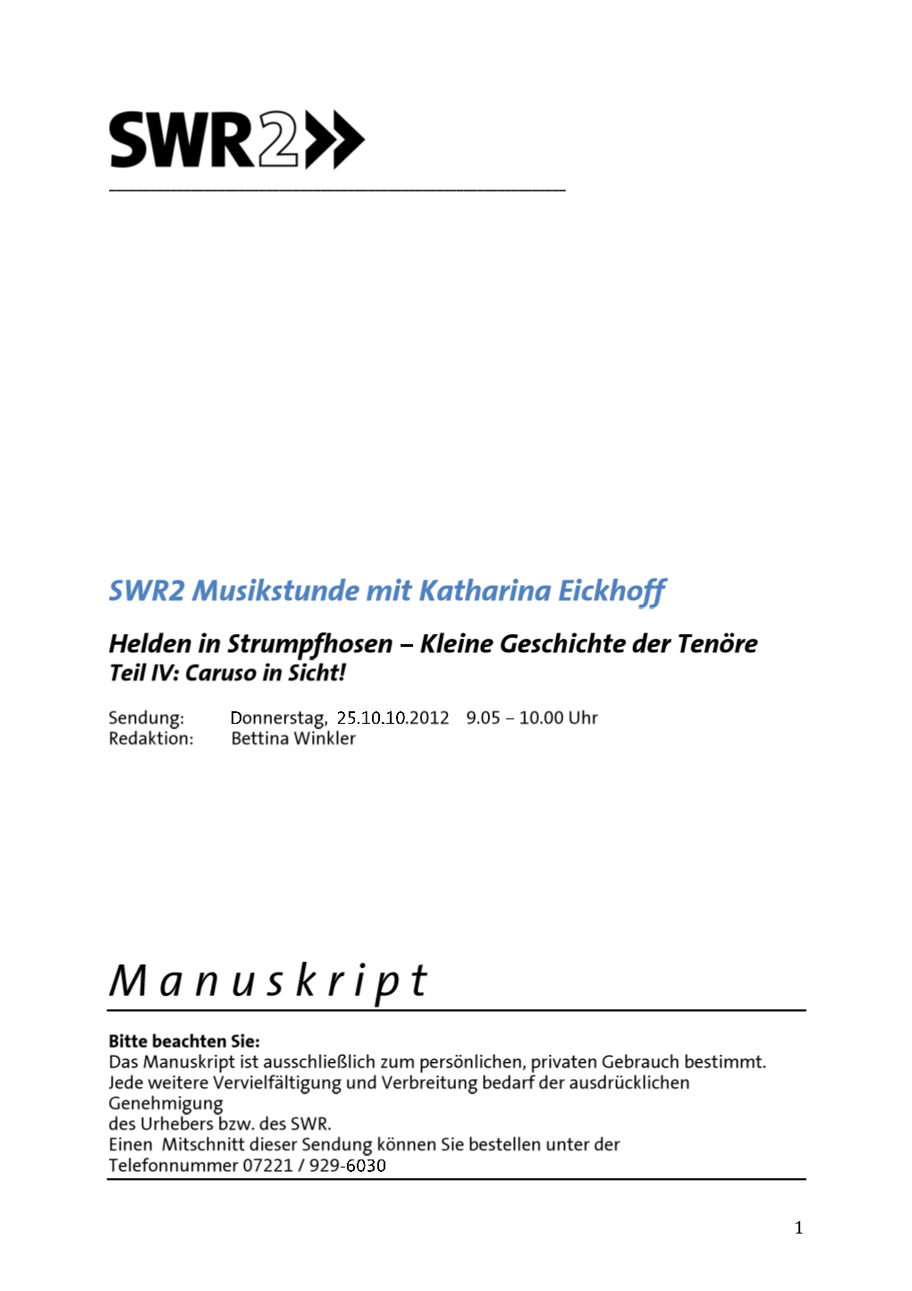 Swr2-Musikstunde-20121025.Pdf