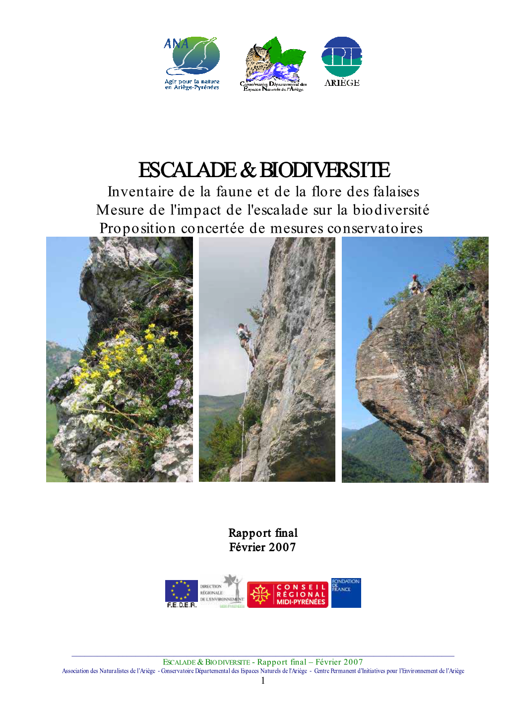 Escalade & Biodiversite