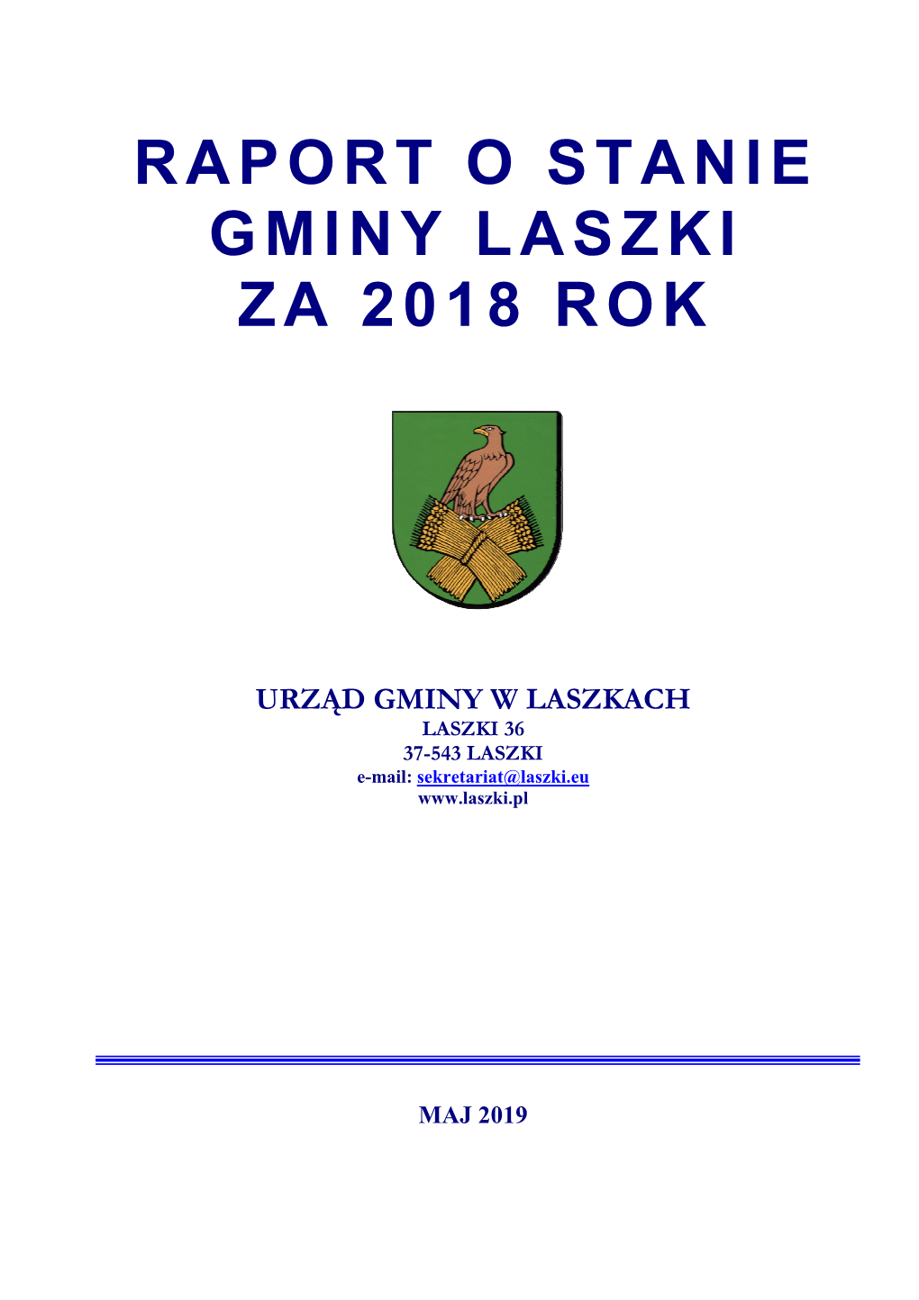 Raport O Stanie Gminy Za 2018