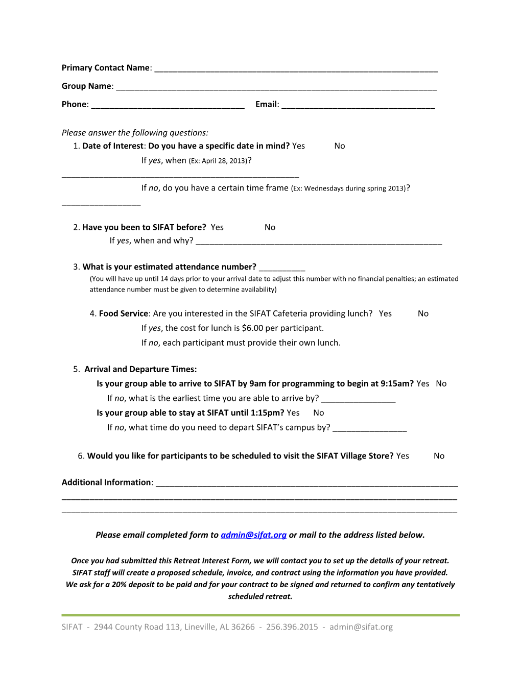 Around the World Day Trip Interest Form