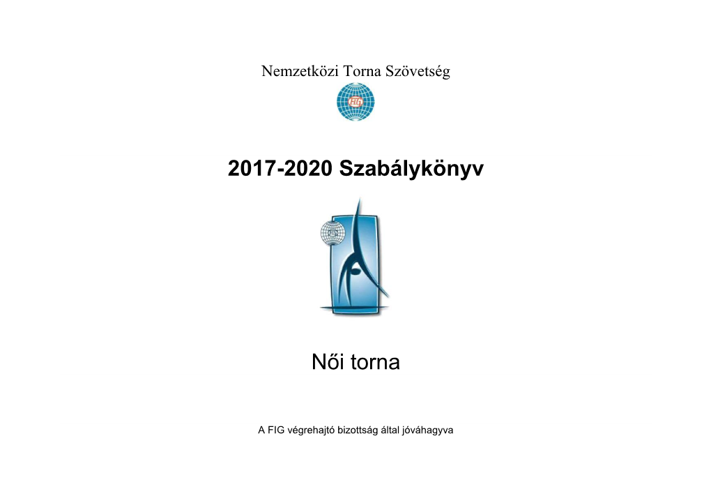 FIG Női Torna Szabálykönyv 2017-2020