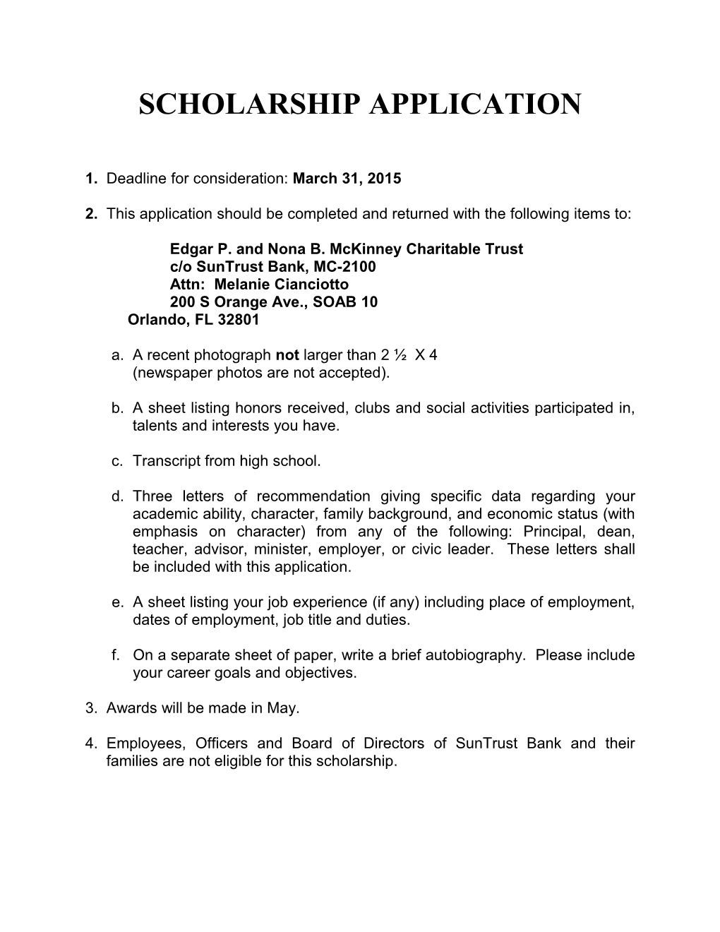 Scholarship Application s1
