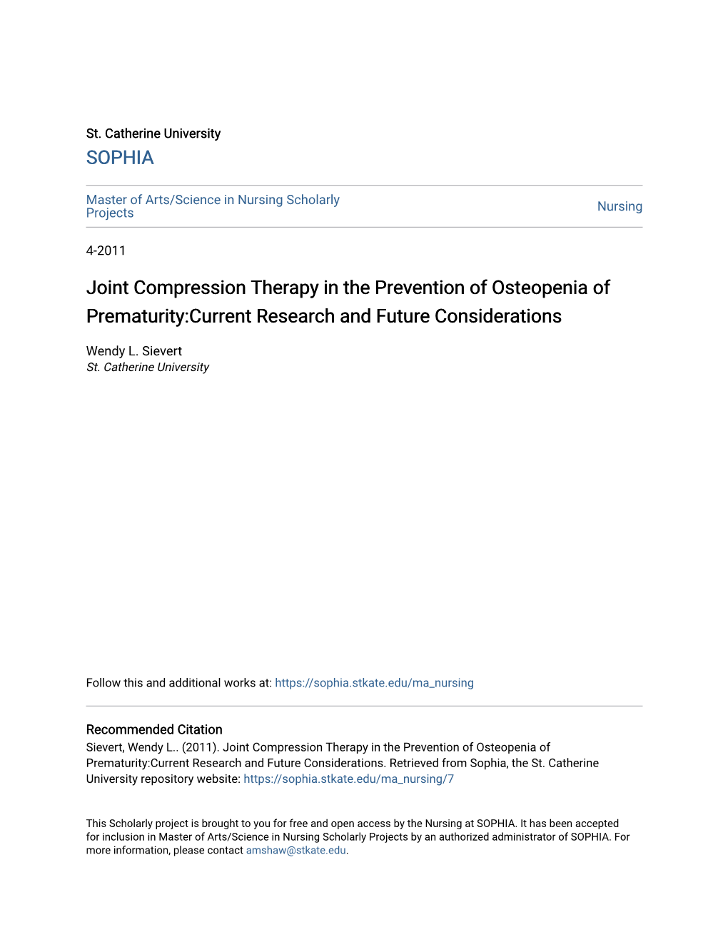 Joint Compression Therapy in the Prevention of Osteopenia of Prematurity:Current Research and Future Considerations