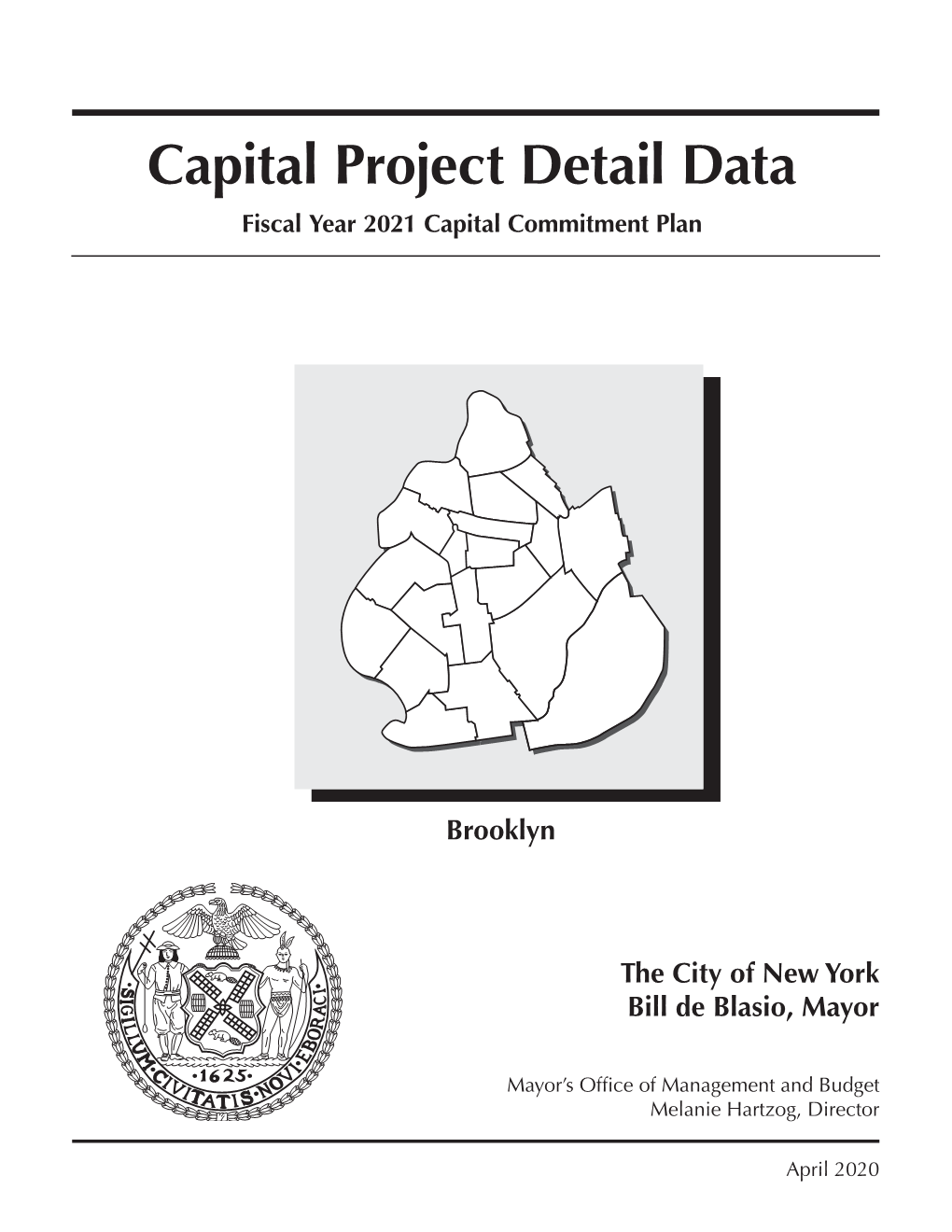 FY 2021 Executive Budget Capital Project Detail