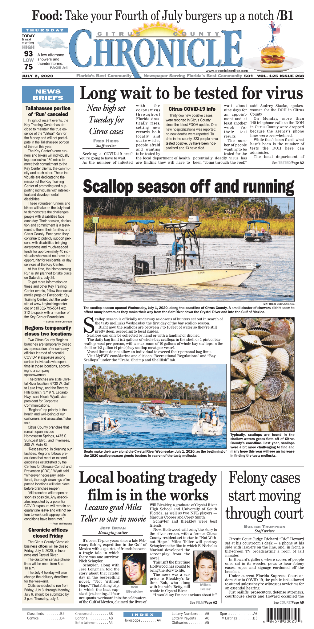 Scallop Season Off and Running Tual and Developmental Disabilities