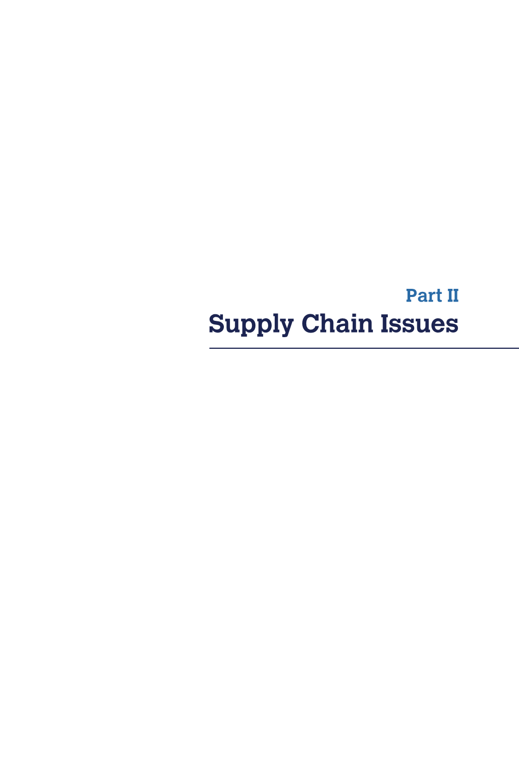 Supply Chain Issues Chapter 3 Supply Chains and Offshoring