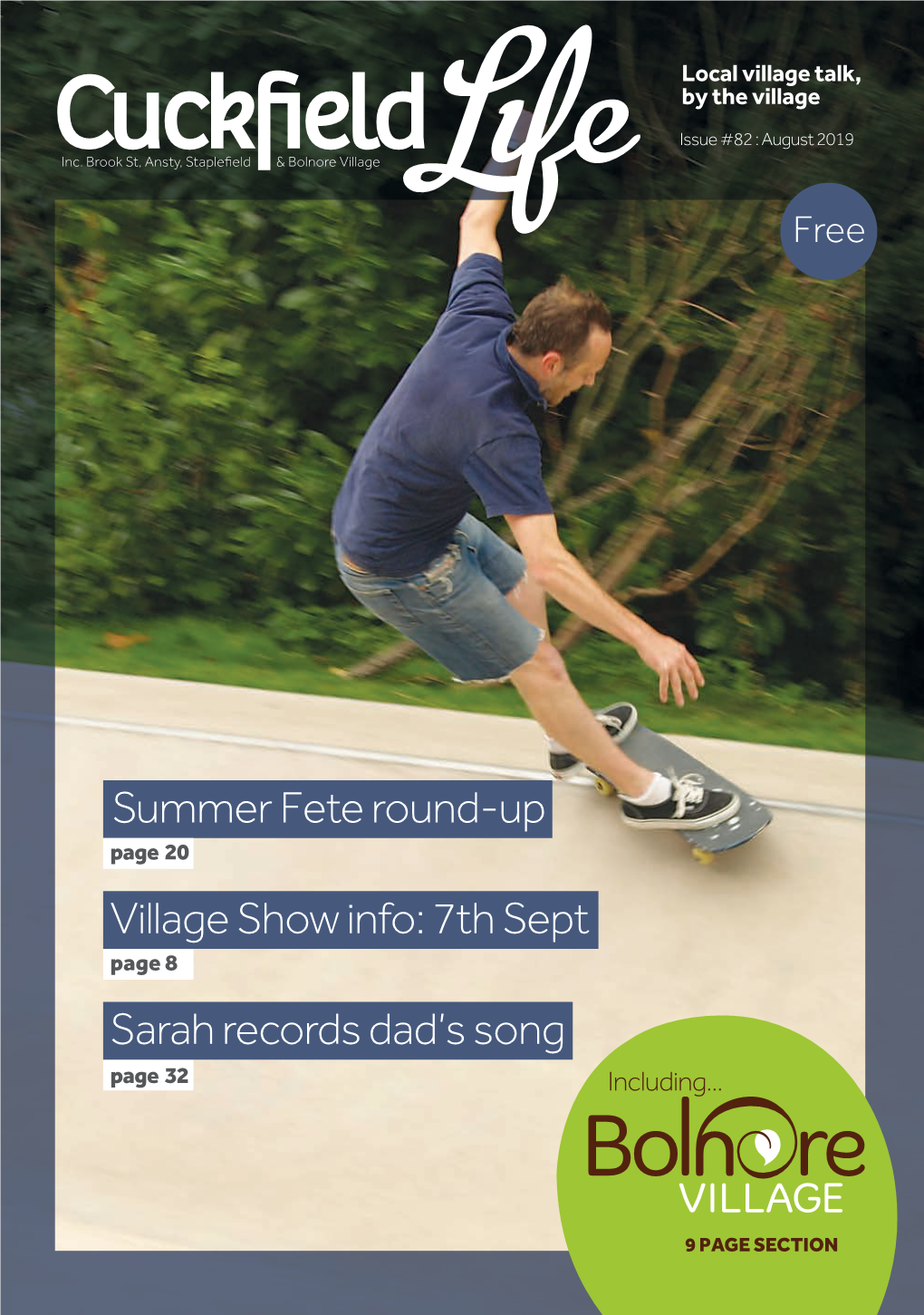 Sarah Records Dad's Song Summer Fete Round-Up Village Show Info