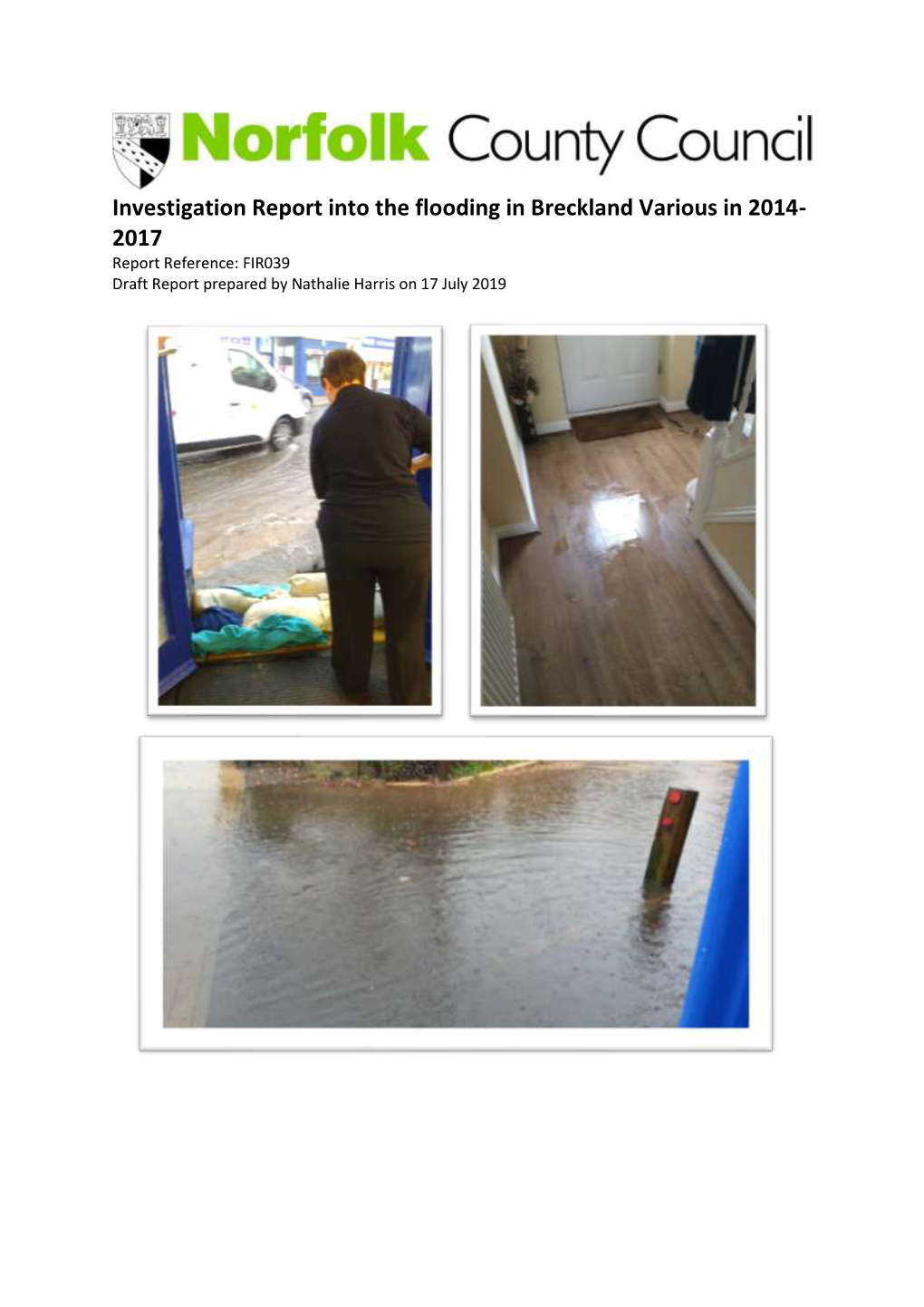 Flood Investigation Report