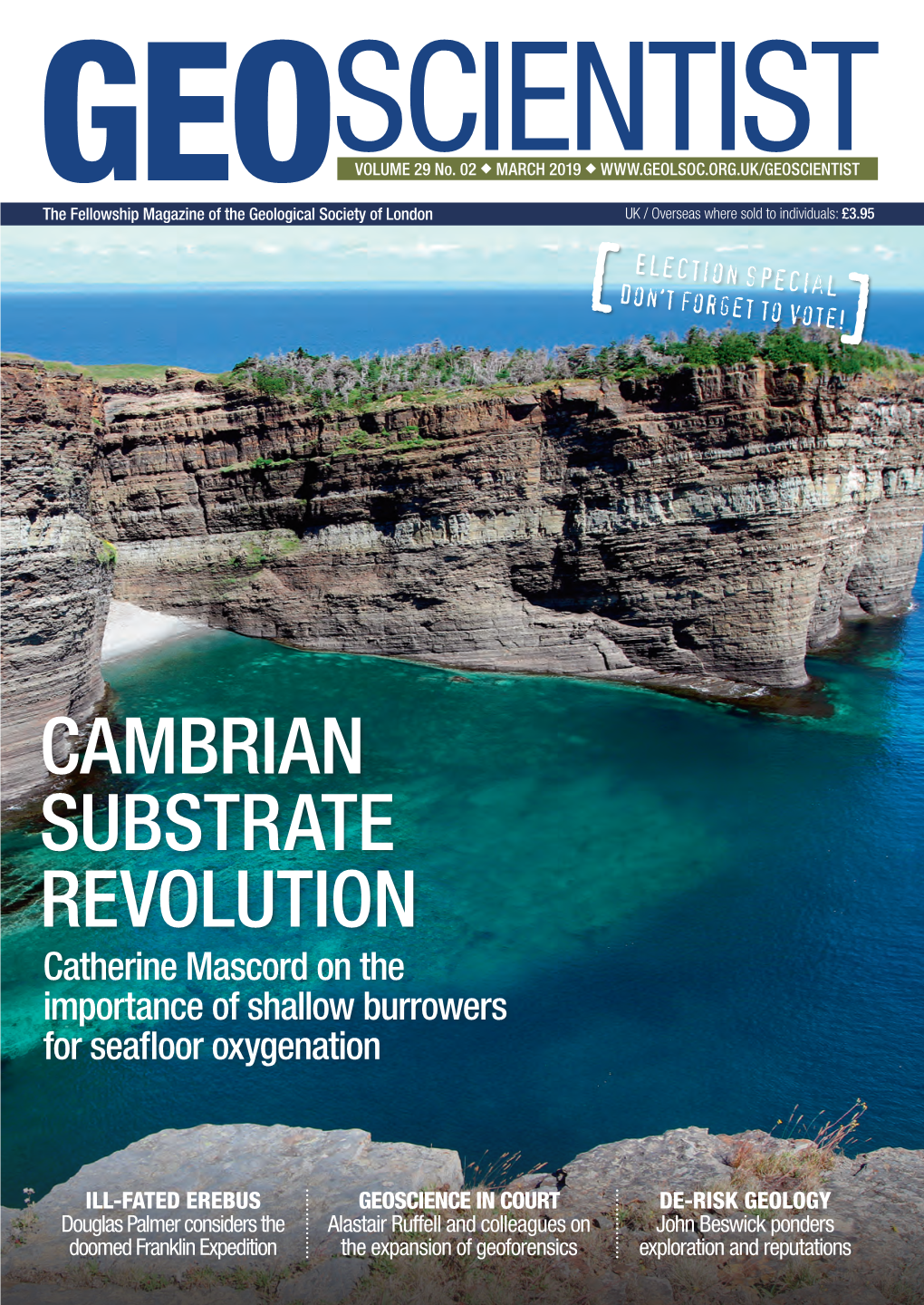 CAMBRIAN SUBSTRATE REVOLUTION Catherine Mascord on the Importance of Shallow Burrowers for Seafloor Oxygenation