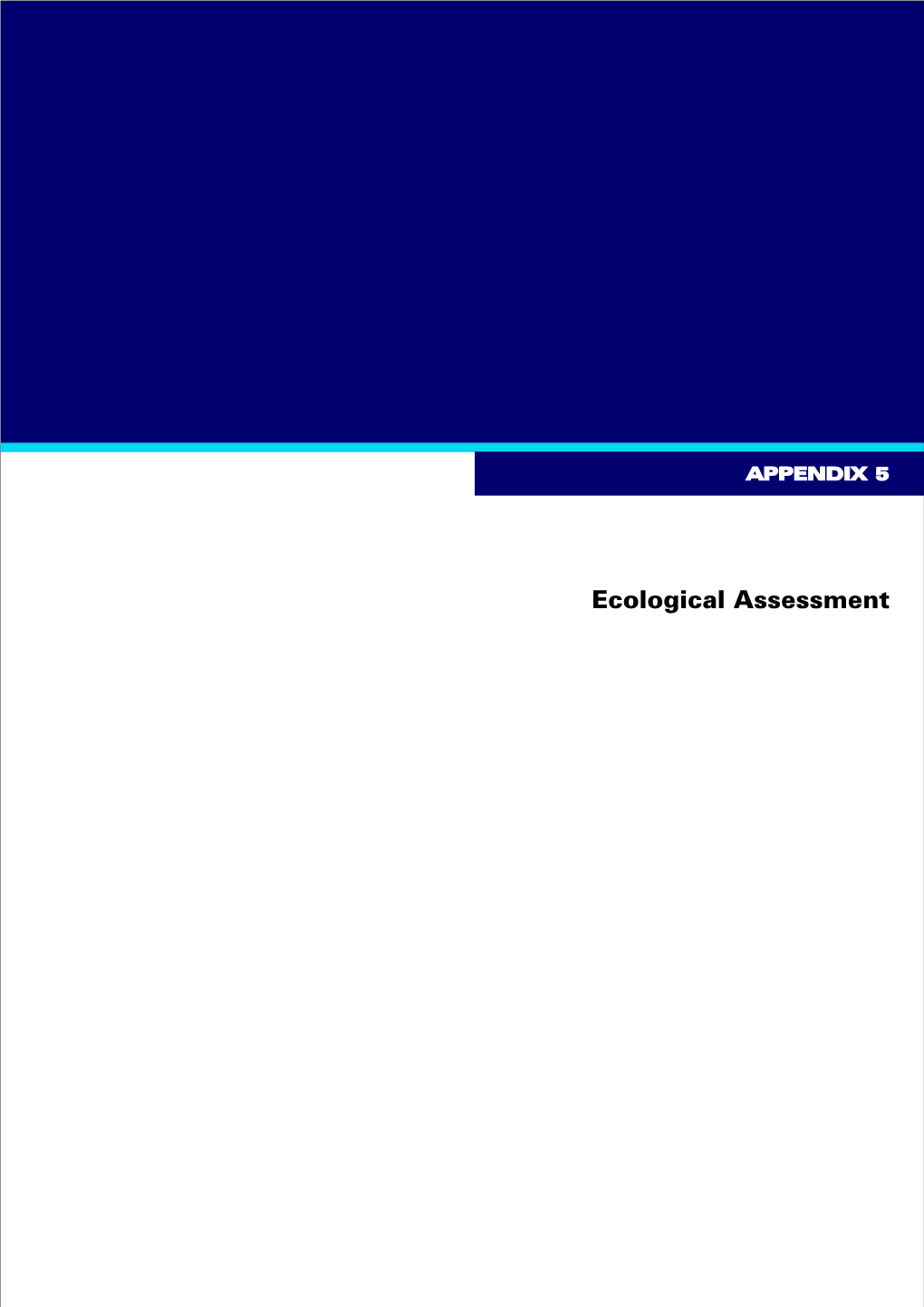 Ecological Assessment