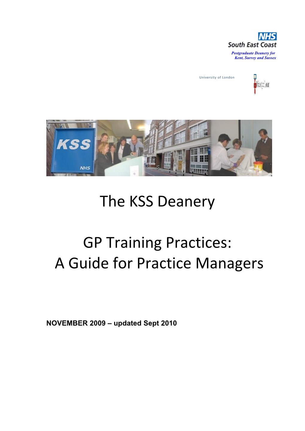 GP Training Practices: a Guide for Practice Managers s1