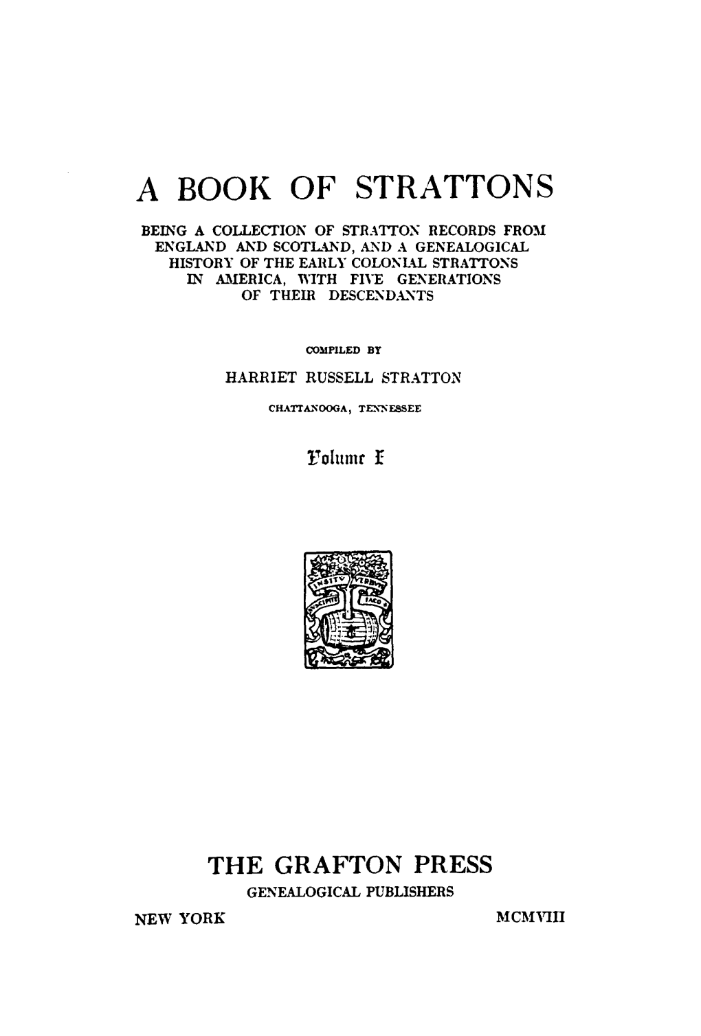 A Book of Strattons