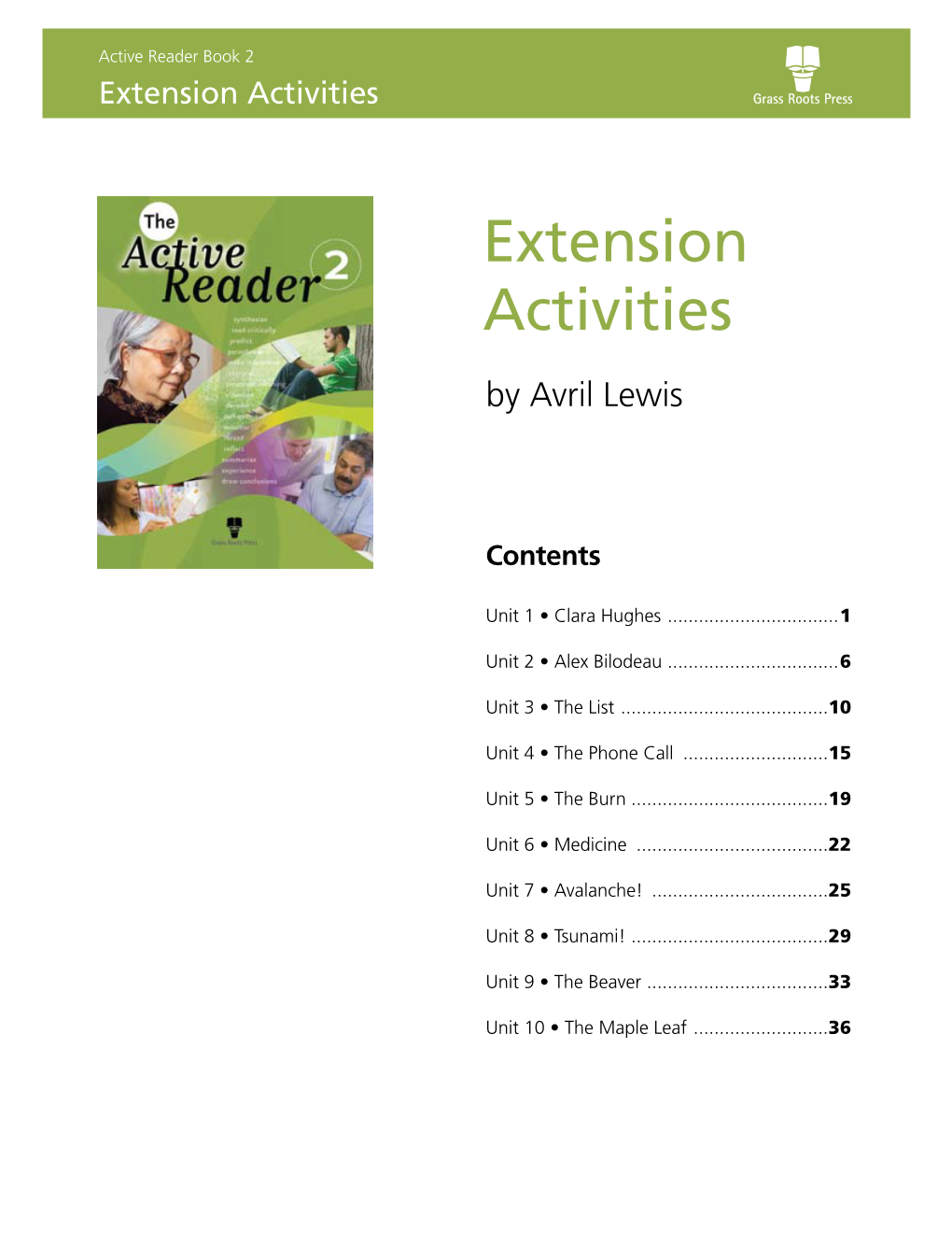 Extension Activities