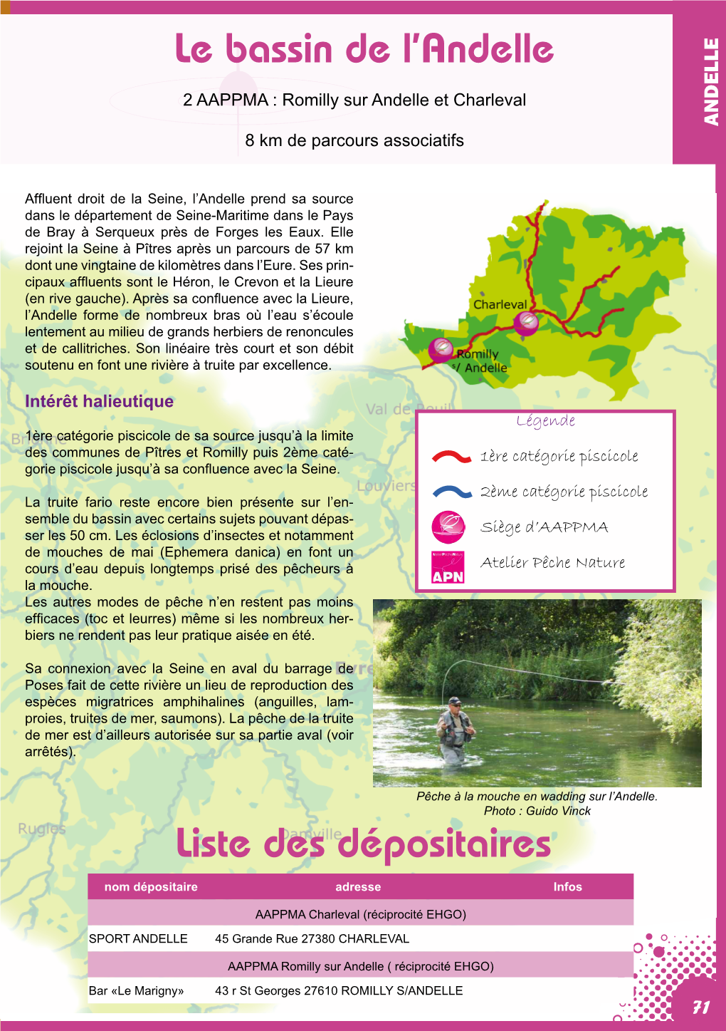 Liste Des Dépositaires Le Bassin De L'andelle