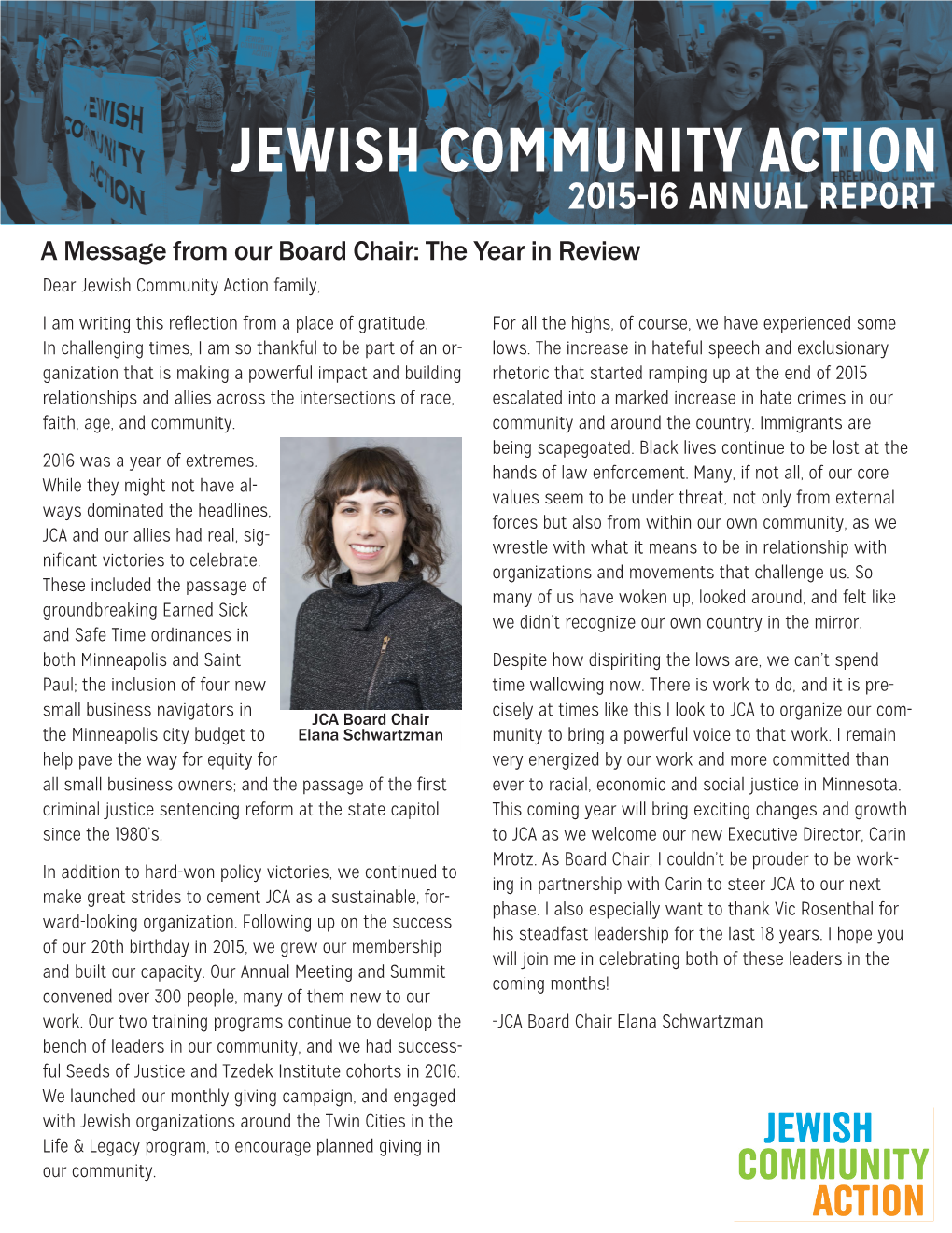 Jewish Community Action Jewish Community Action